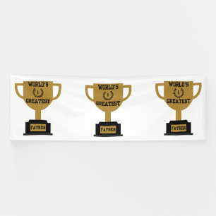 World's Greatest Father's Day 4x12 Vinyl Banner