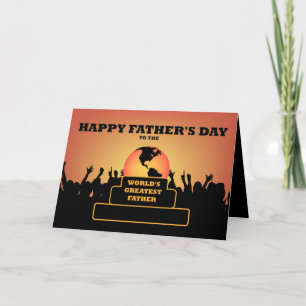 Worlds Greatest Fathers Day Award Greeting Card