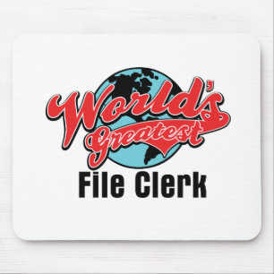 Worlds Greatest File Clerk Mouse Mat