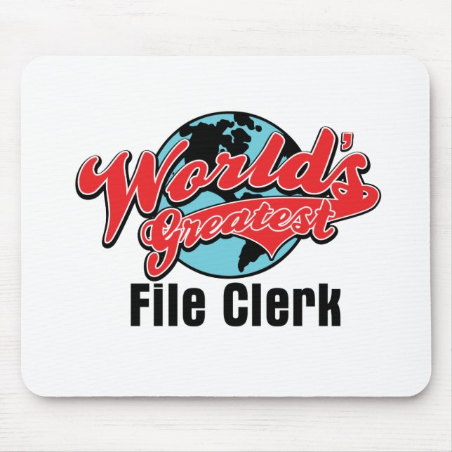 Worlds Greatest File Clerk Mouse Mat (Front)
