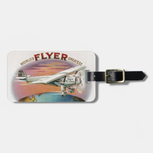 World's Greatest Flyer Vintage Spirit of St. Louis Luggage Tag
