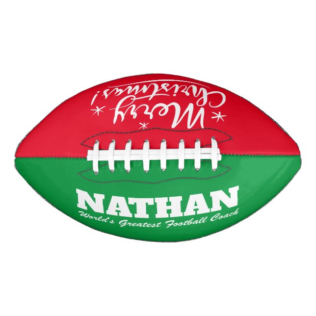 World's Greatest Football coach Christmas gift American Football (Front)