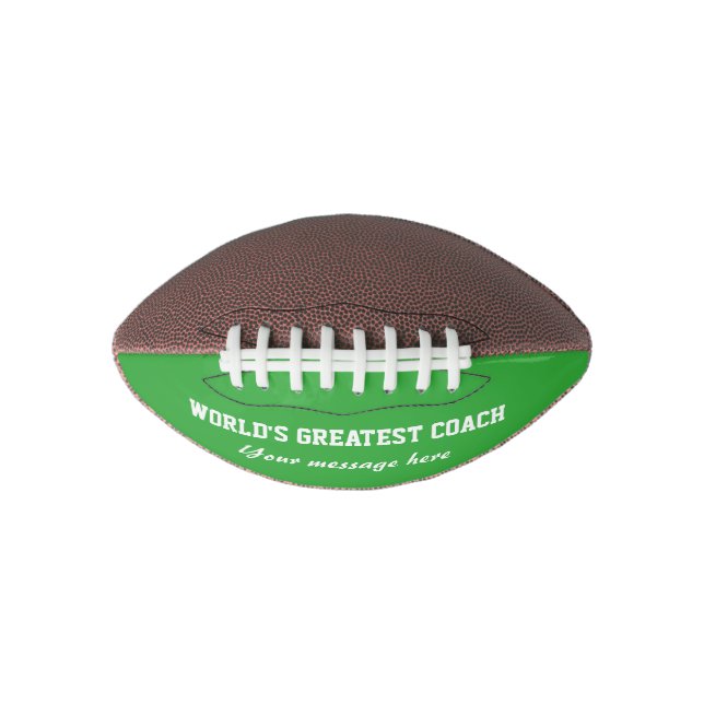 World's Greatest Football coach | Custom ball gift (Front)
