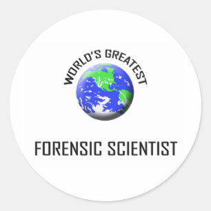 World's Greatest Forensic Scientist Classic Round Sticker