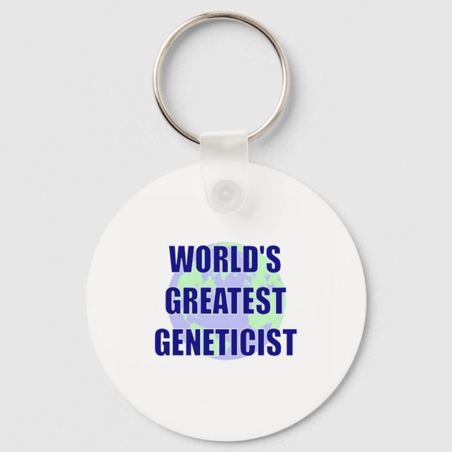 World's Greatest Geneticist Key Ring (Front)