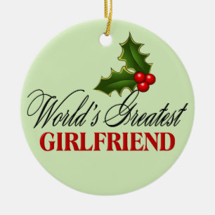 World's Greatest Girlfriend Ceramic Tree Decoration