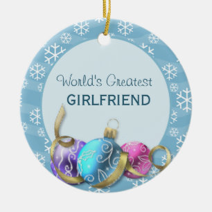 World's Greatest Girlfriend Christmas Ornament