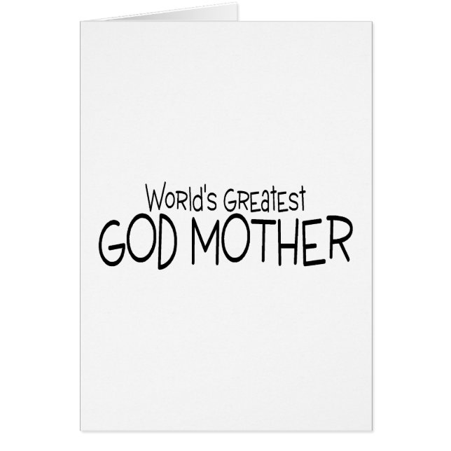 Worlds Greatest God Mother (Front)
