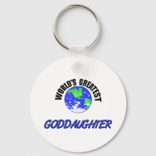 World's Greatest Goddaughter Key Ring