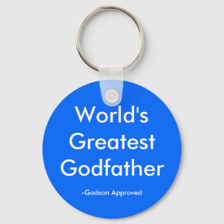 World's Greatest Godfather, -Godson Approved Key Ring