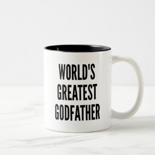 Worlds Greatest Godfather Two-Tone Coffee Mug
