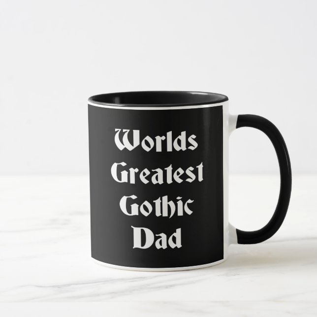 Worlds Greatest Gothic Dad Mug (Right)