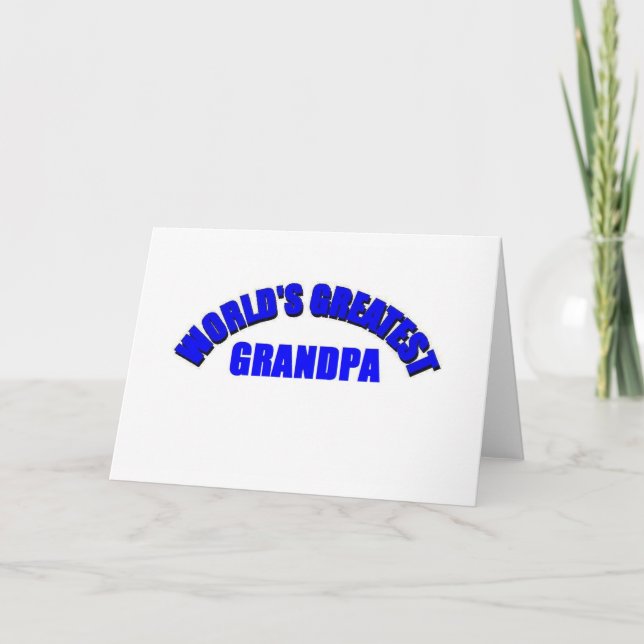 World's Greatest Gradpa Card (Front)