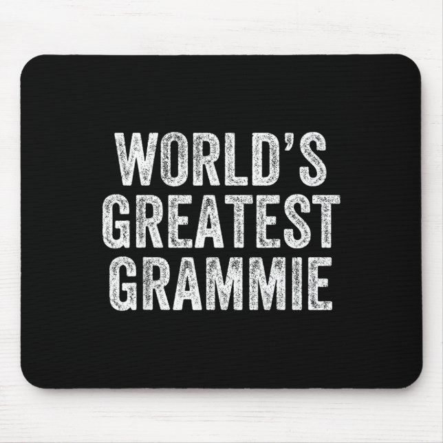 World's Greatest Grammie Funny Grandma Joke Mother Mouse Mat (Front)