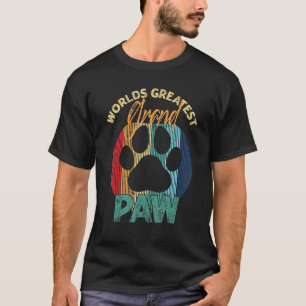 Worlds Greatest Grand Paw Dog Grandpaw Fathers Day T-Shirt
