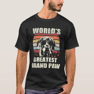 Worlds Greatest Grand Paw Rhodesian Ridgeback Vint T-Shirt