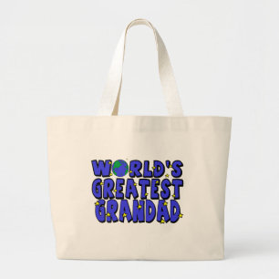 World's Greatest Grandad Large Tote Bag