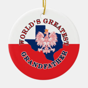 World's Greatest Grandfather Ceramic Tree Decoration