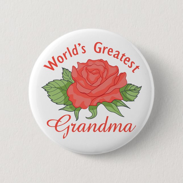 World's Greatest Grandma 6 Cm Round Badge (Front)