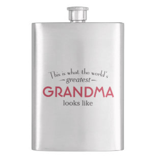 World's Greatest Grandma Hip Flask
