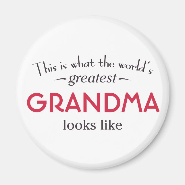 World's Greatest Grandma Magnet (Front)