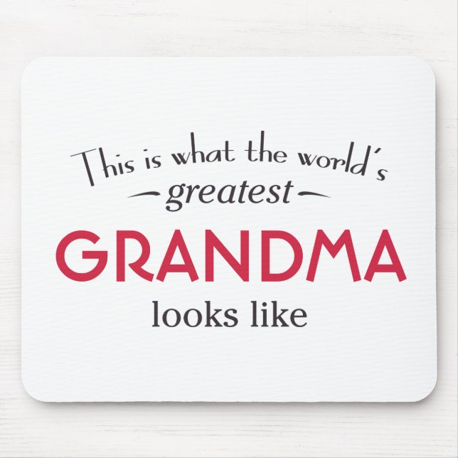 World's Greatest Grandma Mouse Mat (Front)
