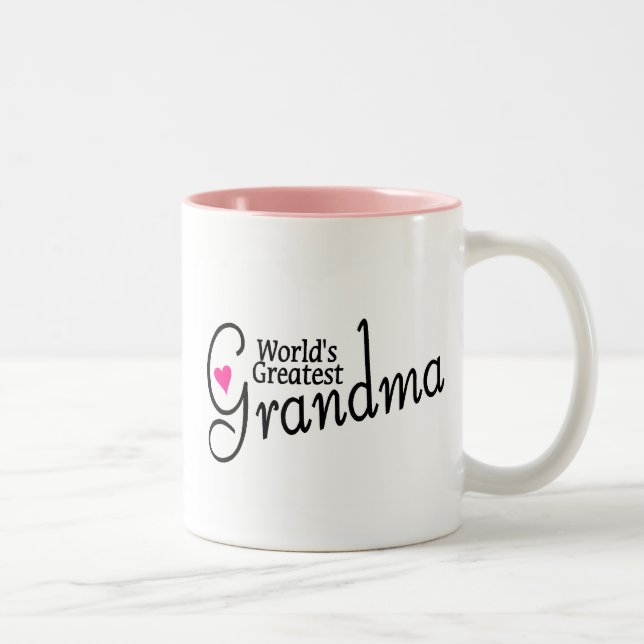 Worlds Greatest Grandma Two-Tone Coffee Mug (Right)