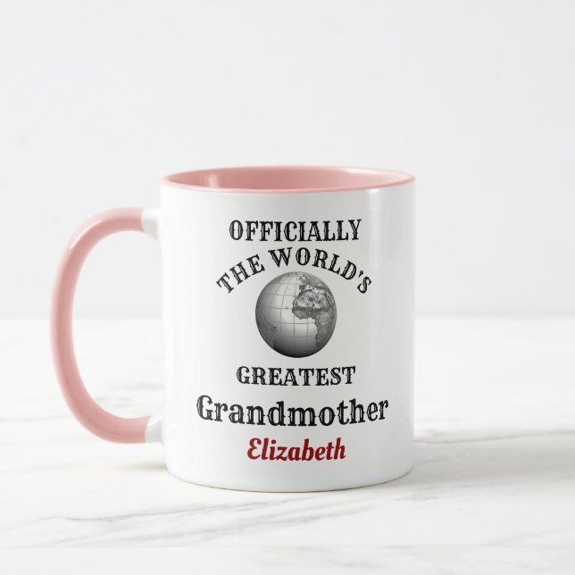 Worlds Greatest Grandmother Add Your Name Grandma Mug (Left)