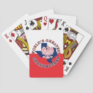 World's Greatest Grandmother Playing Cards