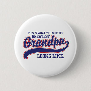 World's Greatest Grandpa 6 Cm Round Badge