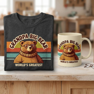 World's Greatest Grandpa Bear Modern and retro T-Shirt