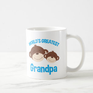 World's Greatest Grandpa Cute Monkeys Mug