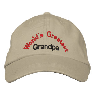 World's Greatest Grandpa Embroidered Hat