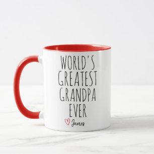 World's Greatest Grandpa Ever Custom Grandpa Gift Mug