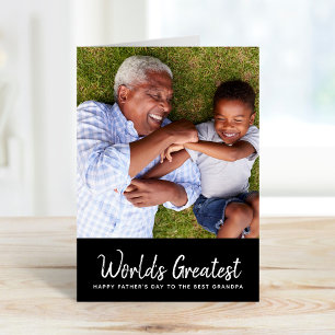 World's Greatest Grandpa Father's Day Photo Card