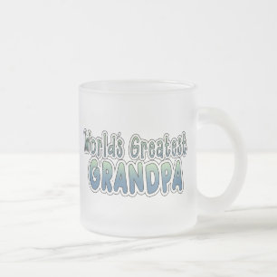 World's Greatest Grandpa Frosted Glass Coffee Mug
