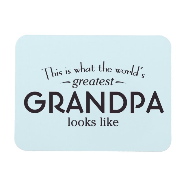 World's Greatest Grandpa Magnet (Horizontal)