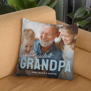 Worlds Greatest Grandpa Photo Cushion