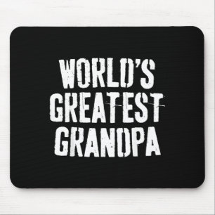 Worlds Greatest Grandpa Shirt Papa Men Fathers Day Mouse Mat