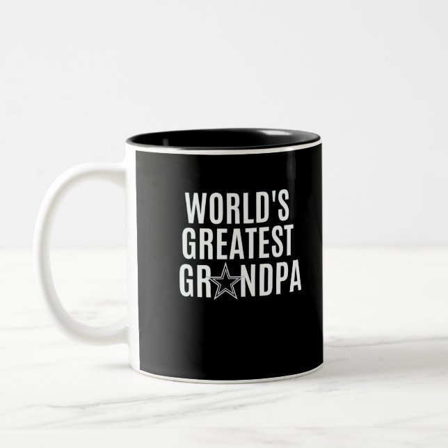 WORLD'S GREATEST GRANDPA Two-Tone COFFEE MUG (Left)