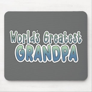 World's Greatest Grandpa Words Mouse Mat