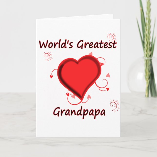 World's Greatest grandpapa Card (Front)