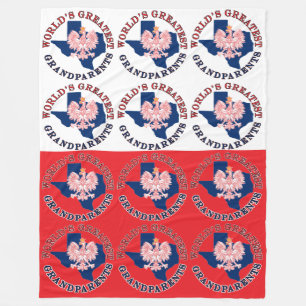 World's Greatest Grandparents Fleece Blanket