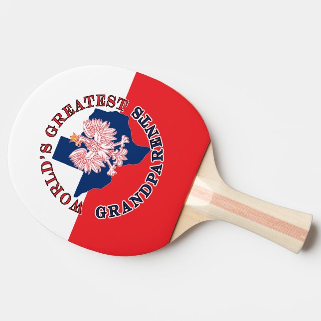 World's Greatest Grandparents Ping Pong Paddle (Side)