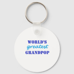 Worlds Greatest Grandpop Key Ring