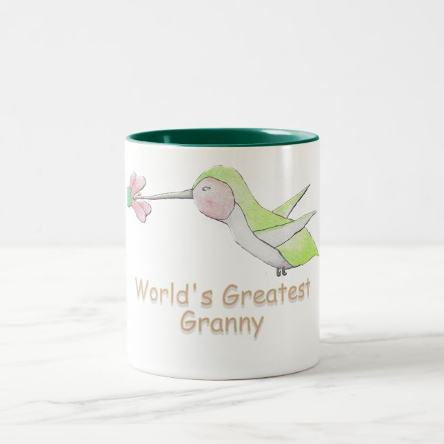World's Greatest Granny Hummingbird Mug (Center)