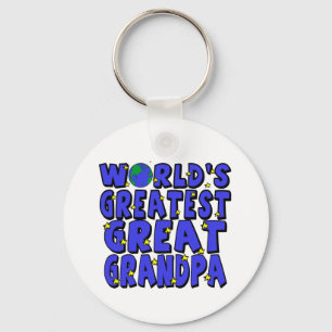 World's Greatest Great Grandpa Key Ring