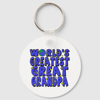 World's Greatest Great Grandpa Key Ring