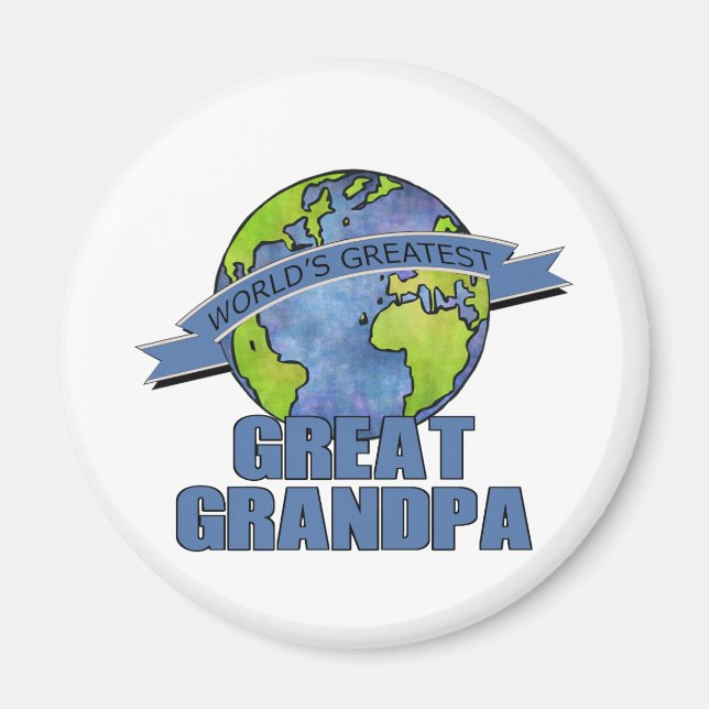 World's Greatest Great Grandpa Magnet (Front)