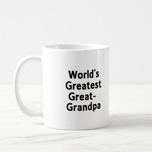  World's Greatest Great Grandpa Mug (Left)